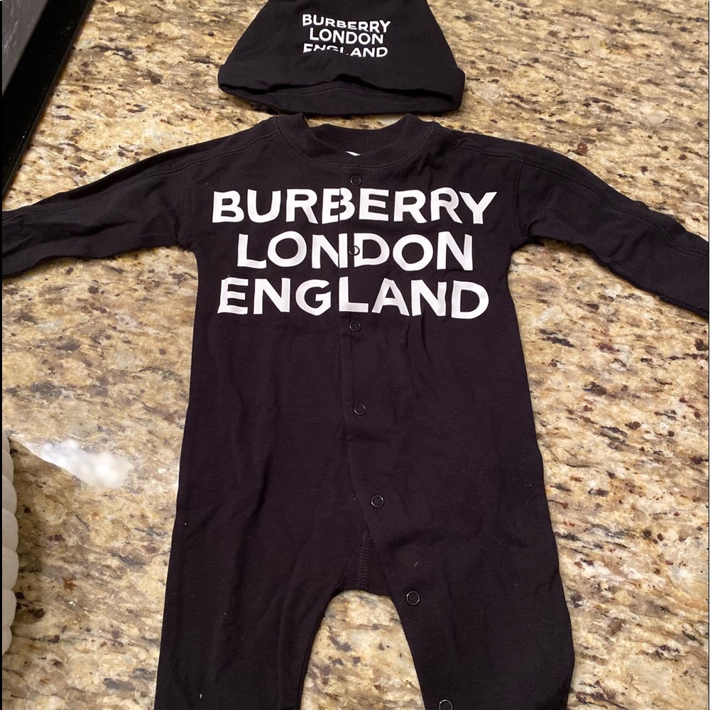 100% Authentic Burberry baby onesie NEW with bag and tags!